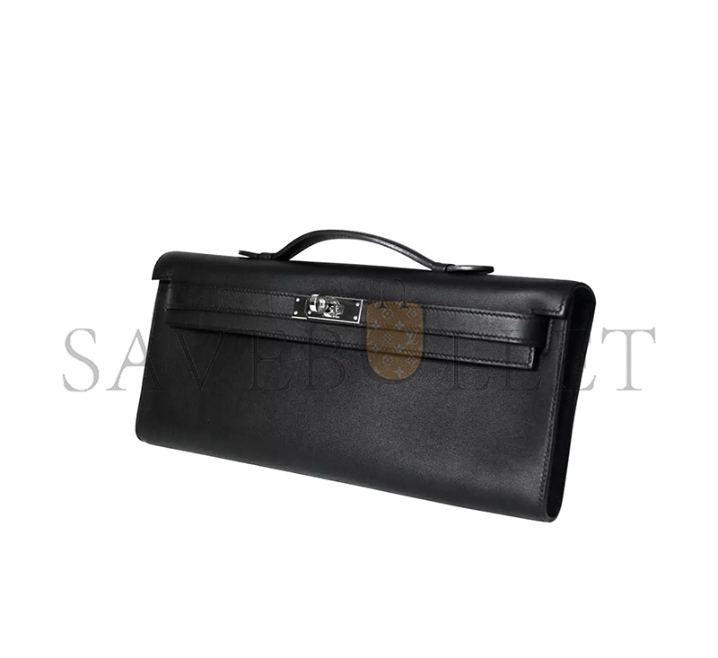 H**mes MASTER KELLY CUT POCHETTE SWIFT BLACK (31*13*2.5cm)